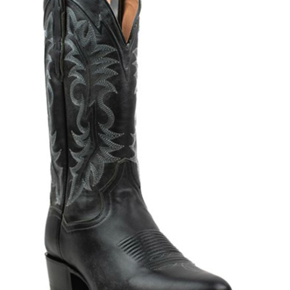 Tony Lama Black and Gray Western Boots